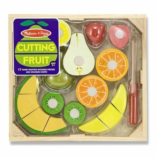 Set de Frutas para cortar de madera