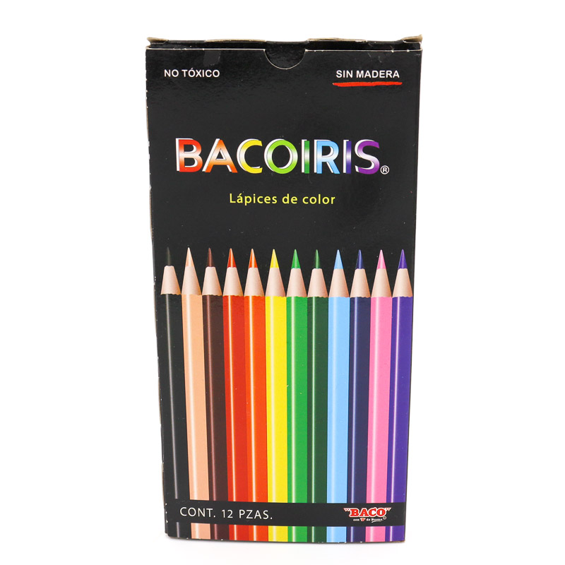 Lapices De Colores Baco Redondo 12 Pzas