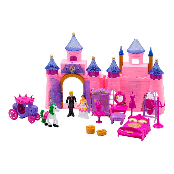 CASTILLO LUZ SONIDO JUGUETE DIDÁCTICO NIÑA 14PZ PRINCES KC1491023