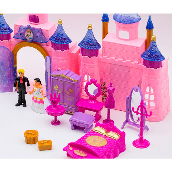 CASTILLO LUZ SONIDO JUGUETE DIDÁCTICO NIÑA 14PZ PRINCES KC1491023
