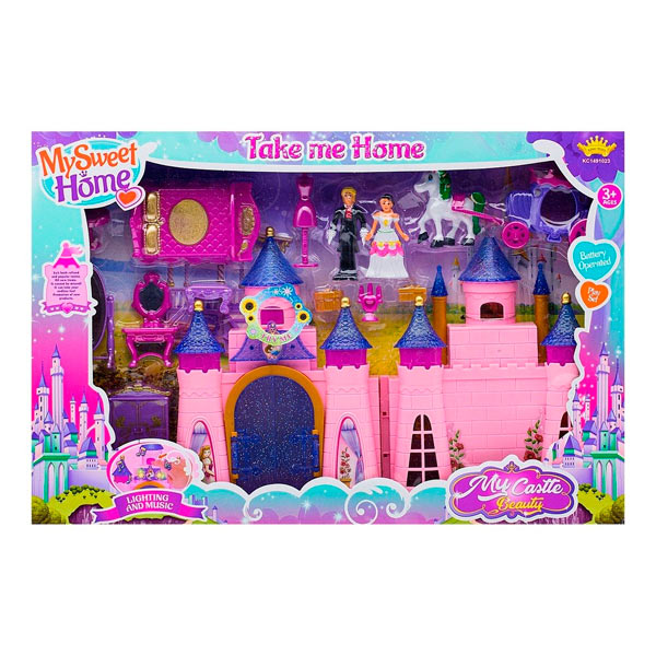 CASTILLO LUZ SONIDO JUGUETE DIDÁCTICO NIÑA 14PZ PRINCES KC1491023