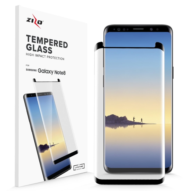 Mica Full Edge to Edge Lightning Shield Negro Galaxy Note 8 Zizo
