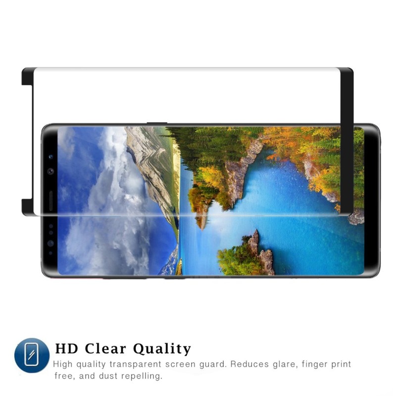 Mica Full Edge to Edge Lightning Shield Negro Galaxy Note 8 Zizo