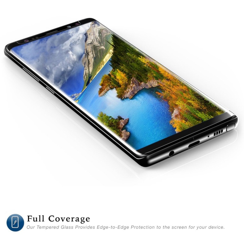 Mica Full Edge to Edge Lightning Shield Negro Galaxy Note 8 Zizo