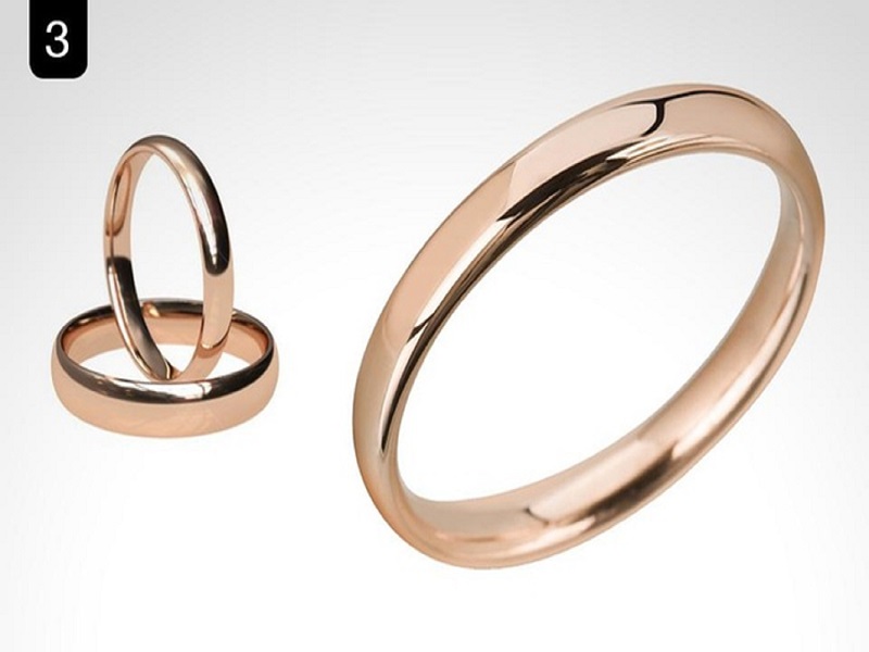 ARGOLLA DE MATRIMONIO ORO ROSADO, ORO Y PLATA