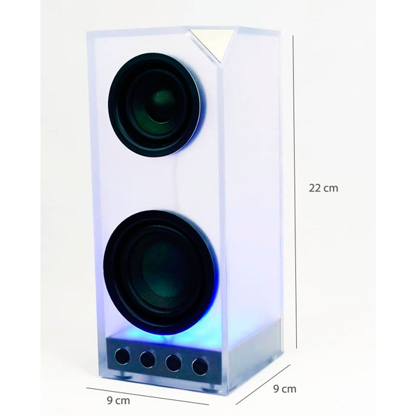 Kk Bocina Transparente Con Luz Recargable Wireless Bass M6