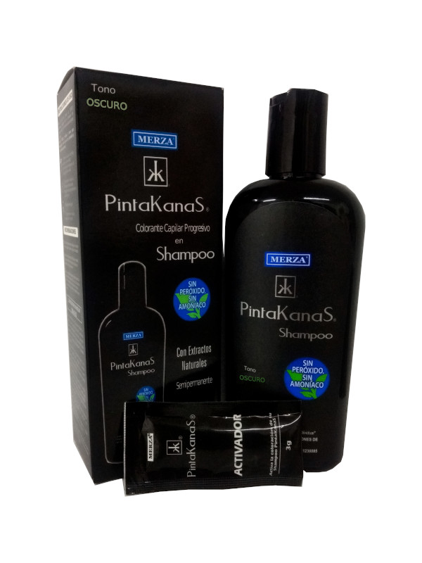 Merza Pintakanas Shampoo Para Canas Oscurece Gradualmente Oscuro