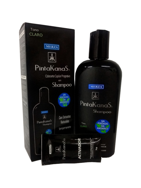 Merza Pintakanas Shampoo Para Canas Oscurece Gradualmente Claro