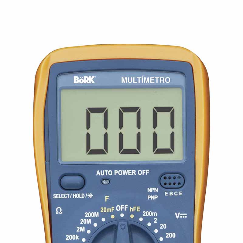 MultI­metro digital con medidor de frecuencia y temperatura MP-9604