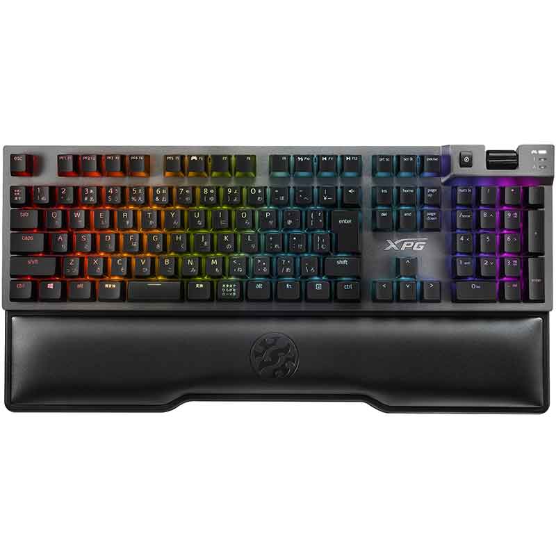 Teclado Gamer Mecanico XPG SUMMONER RGB Cherry MX Blue USB Reposamuñecas SUMMONER5B-BKCES 