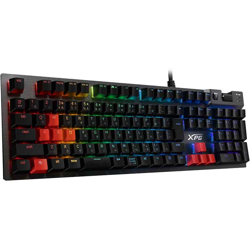 Teclado Gamer Mecanico XPG SUMMONER RGB Cherry MX Blue USB Reposamuñecas SUMMONER5B-BKCES 