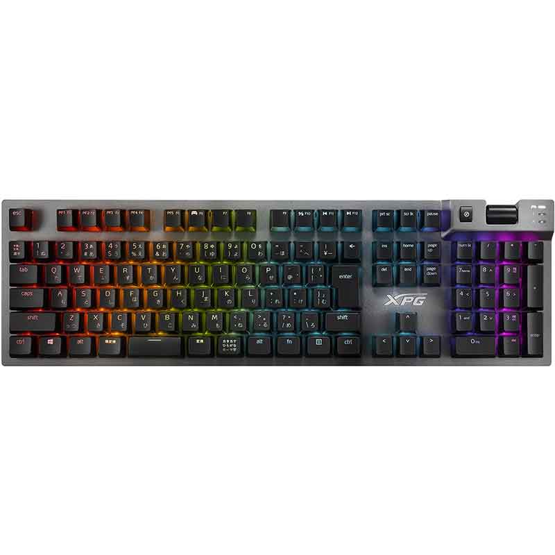 Teclado Gamer Mecanico XPG SUMMONER RGB Cherry MX Blue USB Reposamuñecas SUMMONER5B-BKCES 