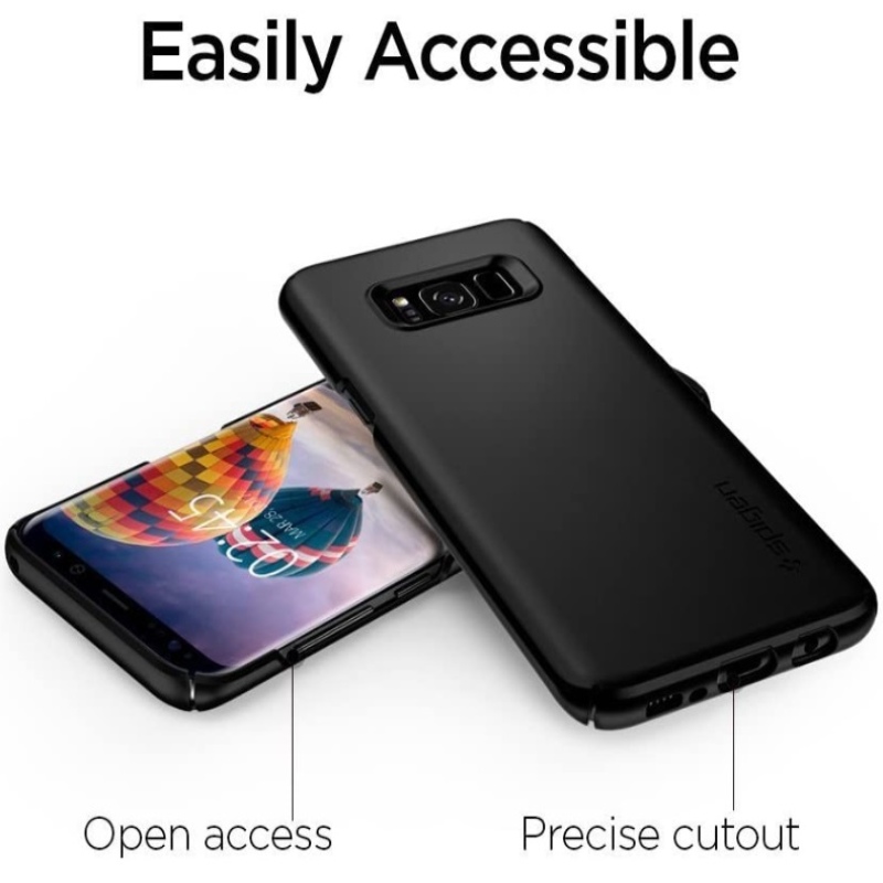 Funda Thin Fit Negro Galaxy S8 Plus Spigen