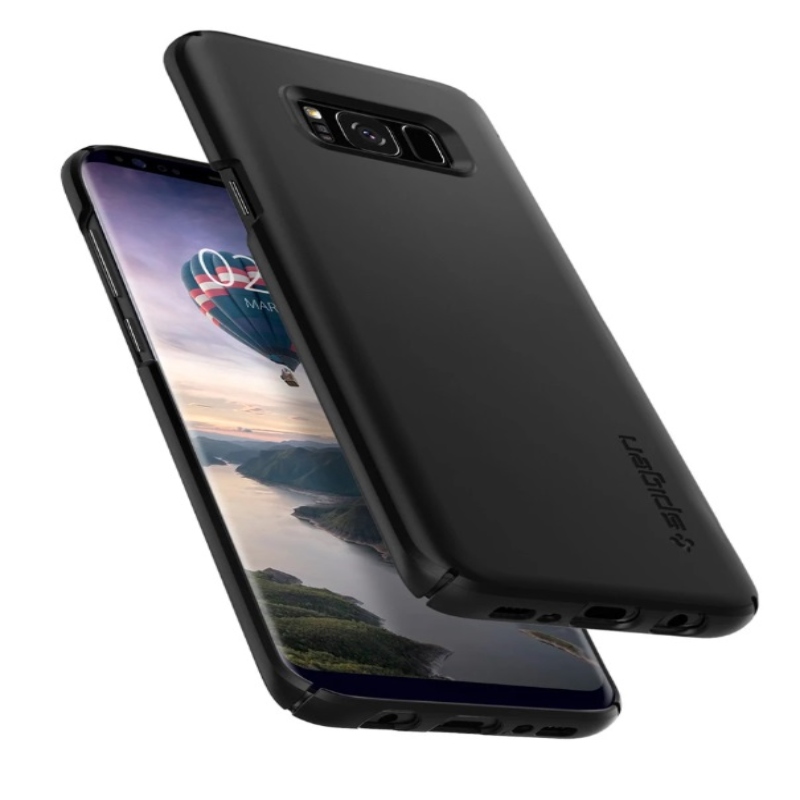 Funda Thin Fit Negro Galaxy S8 Plus Spigen