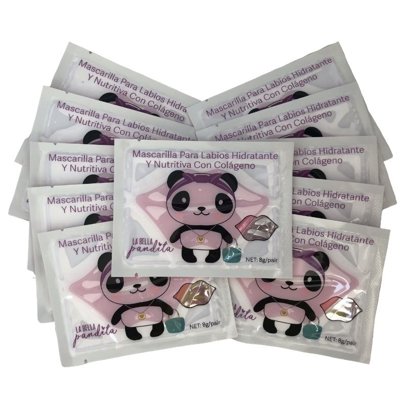 10 PACK, LBP Parches, Mascarilla de Colágeno Hidratantes con Ácido Hialurónico, para Labios. 10 Piezas.
