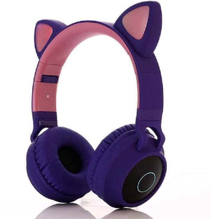 Audifonos Diadema Gato Bluetooth 5.0 high definition luces intercambiables Gadgets & fun 