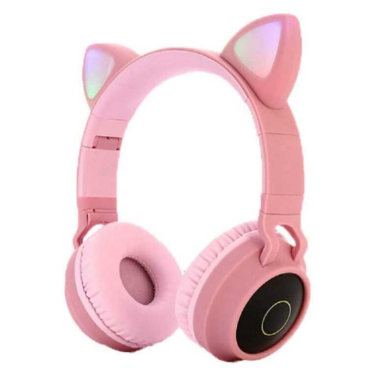 Audifonos Diadema Gato Bluetooth 5.0 high definition luces intercambiables Gadgets & fun 