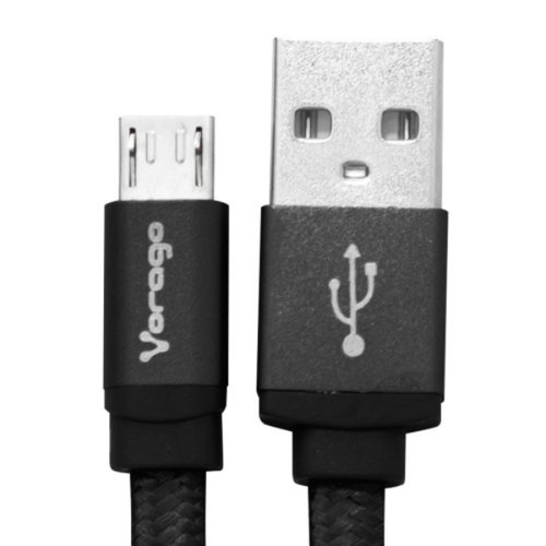 CABLE USB VORAGO CAB-113 NEGRO USB 2 A MICRO USB 1METROS BOLSA