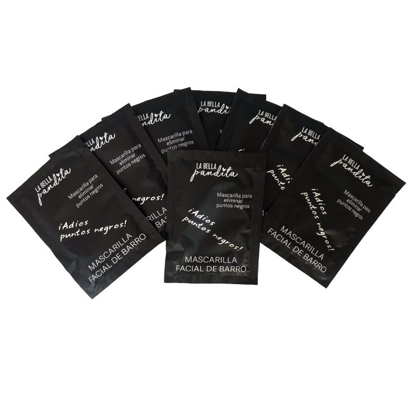 10 PACK, LBP Mascarilla Facial Peel-Off de Carbón activado de Bambú, para eliminar puntos negros, 20 gr cada sobre.