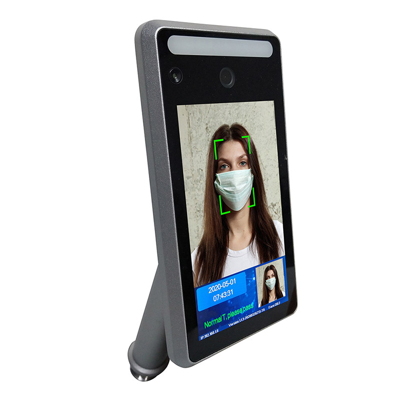 Control acceso facial biometrico con termometro temperatura