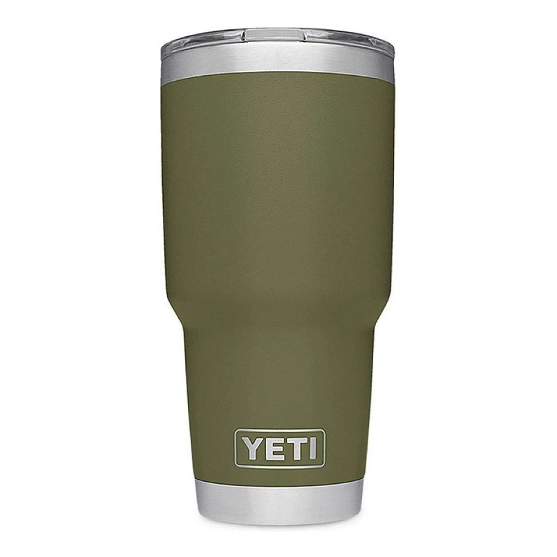 Termo Yeti 30 Oz Rambler Duracoat Verde Olivo