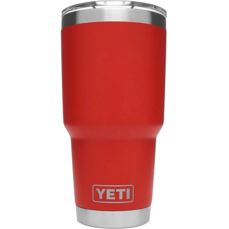 Termo Yeti 30 Oz Rambler Duracoat Rojo Matte