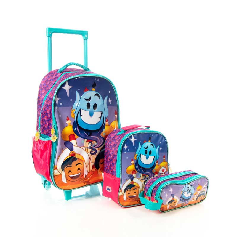 Mochila Trolley Mochila Con Ruedas Emoji Set Original Con