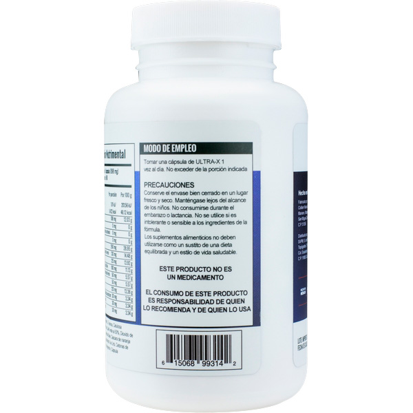 ULTRA-X Termogénico Primetech 90 caps 898 mg c/u