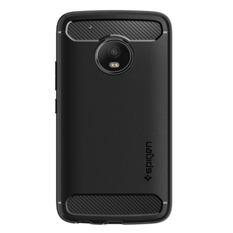Funda Rugged Armor Negro Moto G5 Plus Spigen