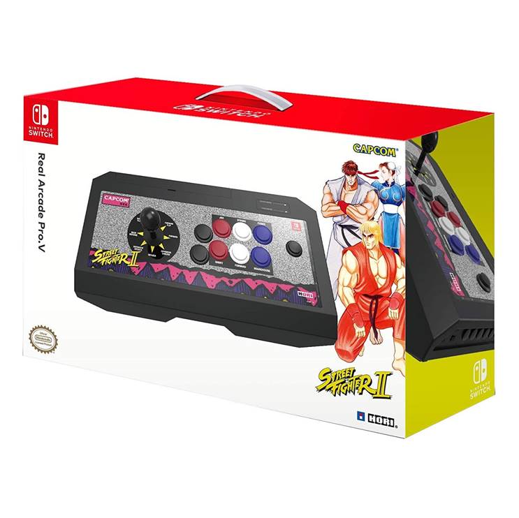 Switch Real Arcade Pro V Hayabusa: Edición Street Fighter (Arcade Clásico) Hori