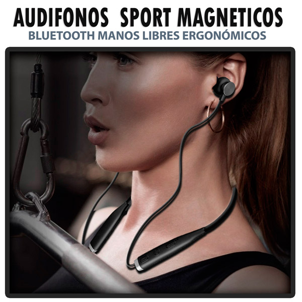 AUDIFONO BLUETOOTH DEPORTIVO NECKBAND MAGNETICO BAS ZW21A