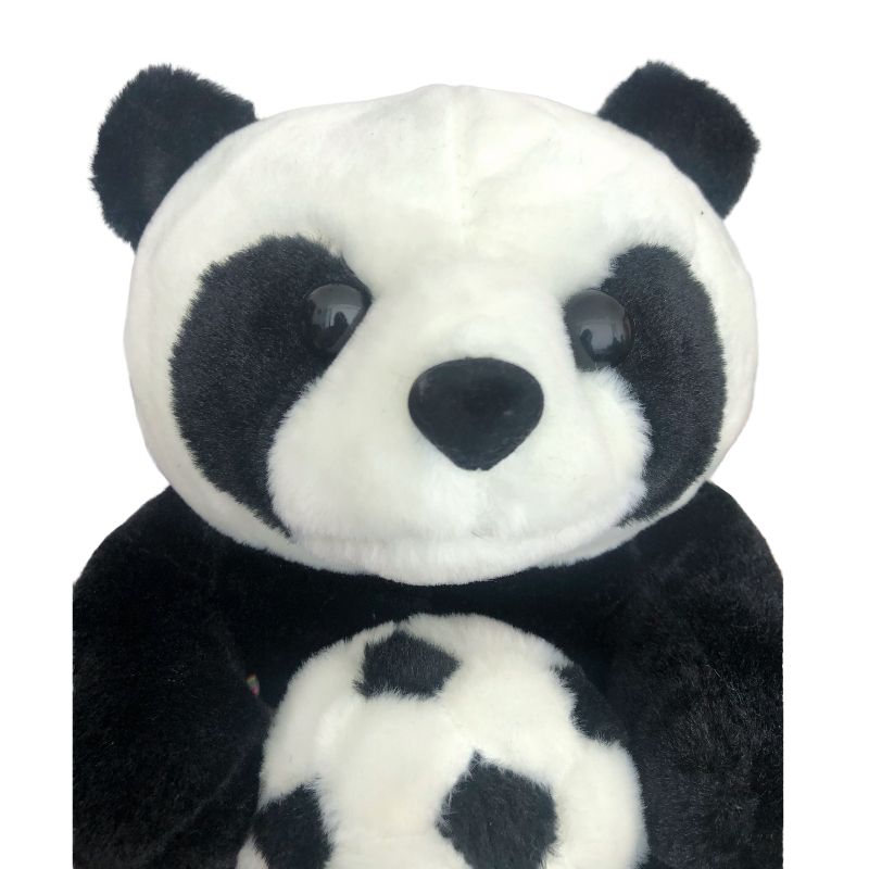 LBP Peluche de Oso Panda con Balón Futbol Soccer, Suave, Osito Panda de Peluche Sentado, Grande, 26x21x20.5cm (11Inx8.5Inx8In)