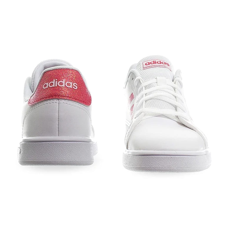 Tenis Adidas GRAND COURT KE ROSA/BRILLOS - EG5136 + Diadema + Mochila