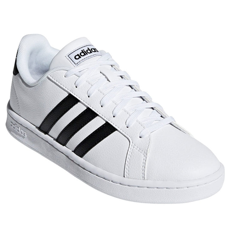 Tenis adidas Grand Court Blanco/negro - F36483 + Mochila + Bocina