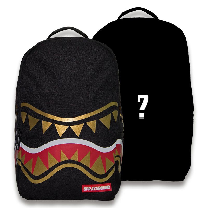 Mochila Sprayground Gold Shark + Mochila Sprayground Sorpresa