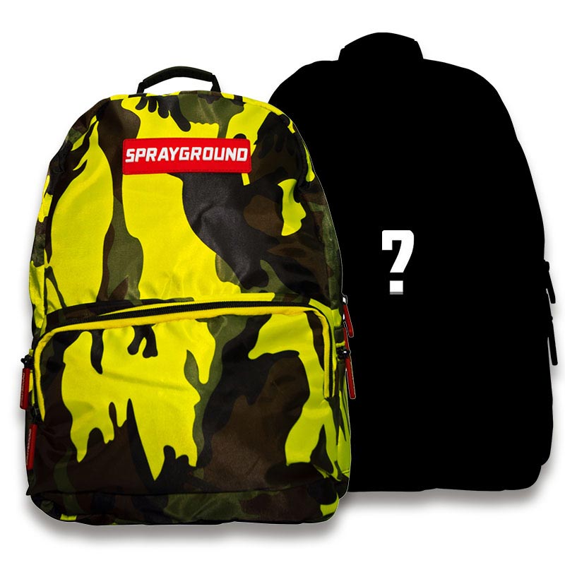 Mochila Sprayground Yellow Camouflage + Mochila Sprayground Sorpresa