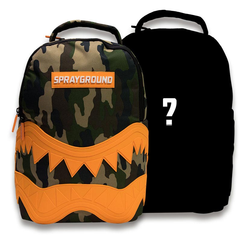Mochila Sprayground Camouflage Shark + Mochila Sprayground Sorpresa