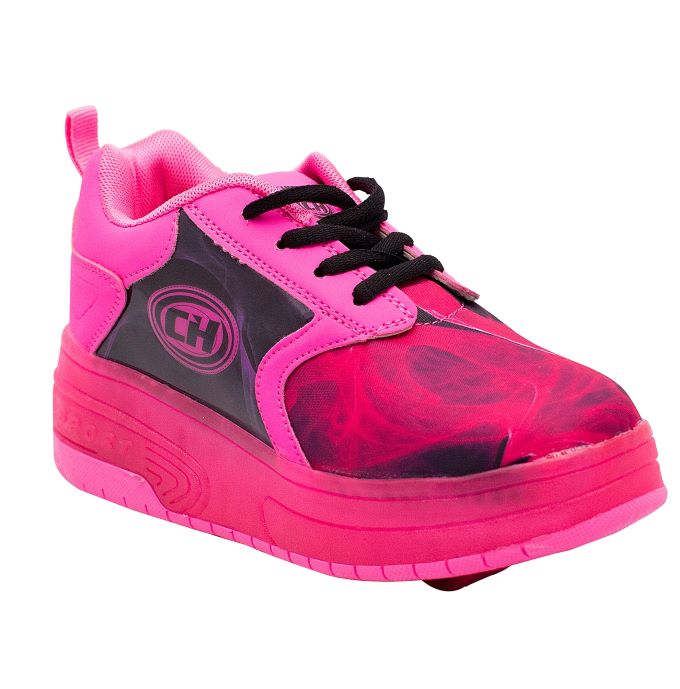 Tenis Patín Chicago Rosa Luces Led