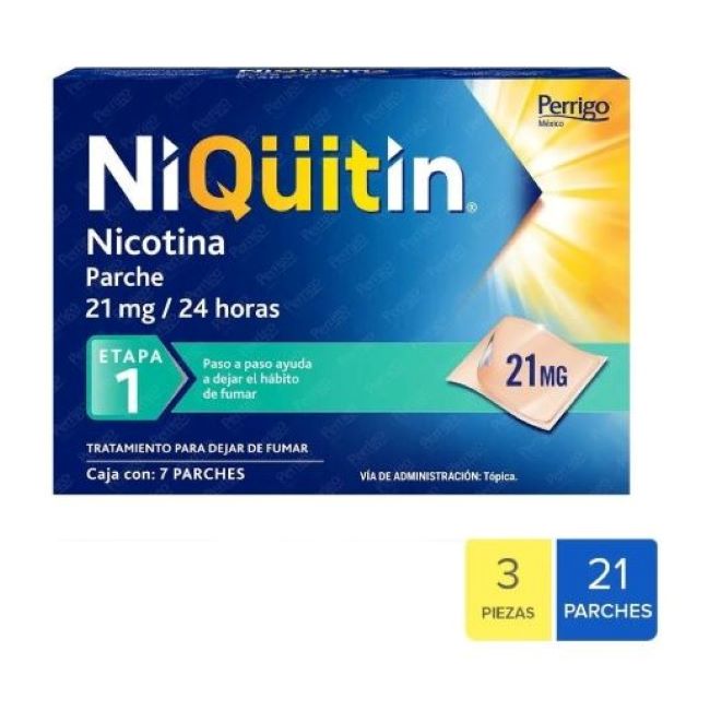 Niquitin Parches Nicotina Para Dejar De Fumar Etapa 1 3pk 6837