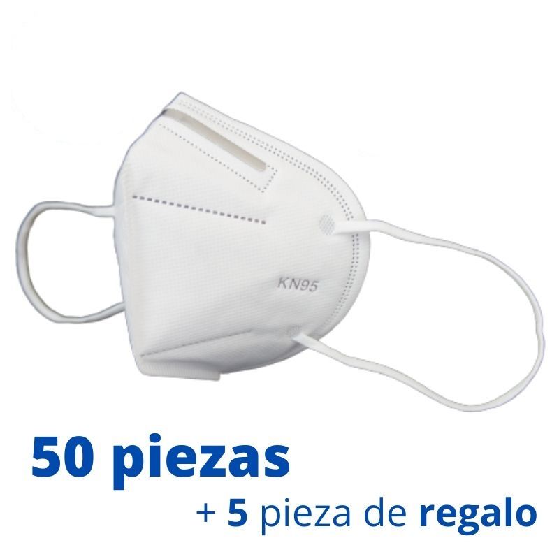50+5 Pz. Cubrebocas, Mascarilla, Tapabocas N95, Kn95 Con Certificación Fda Usa, Ce Ecm En Empaque Individual.