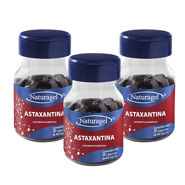 Astaxantina Naturagel Paquete de 3 frascos