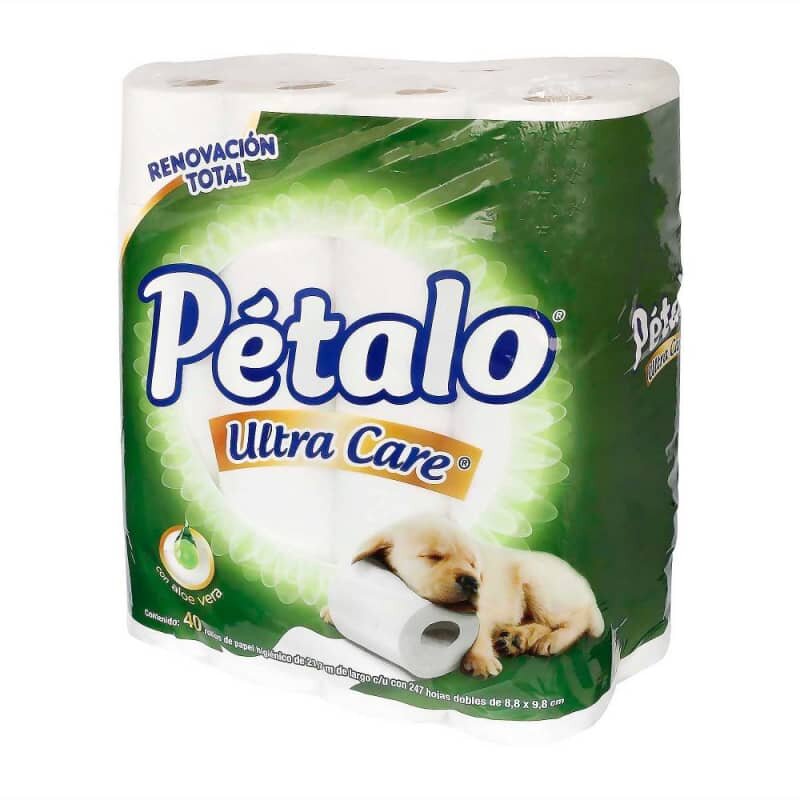 Papel Higiénico Pétalo Ultra Care con 40 Rollos