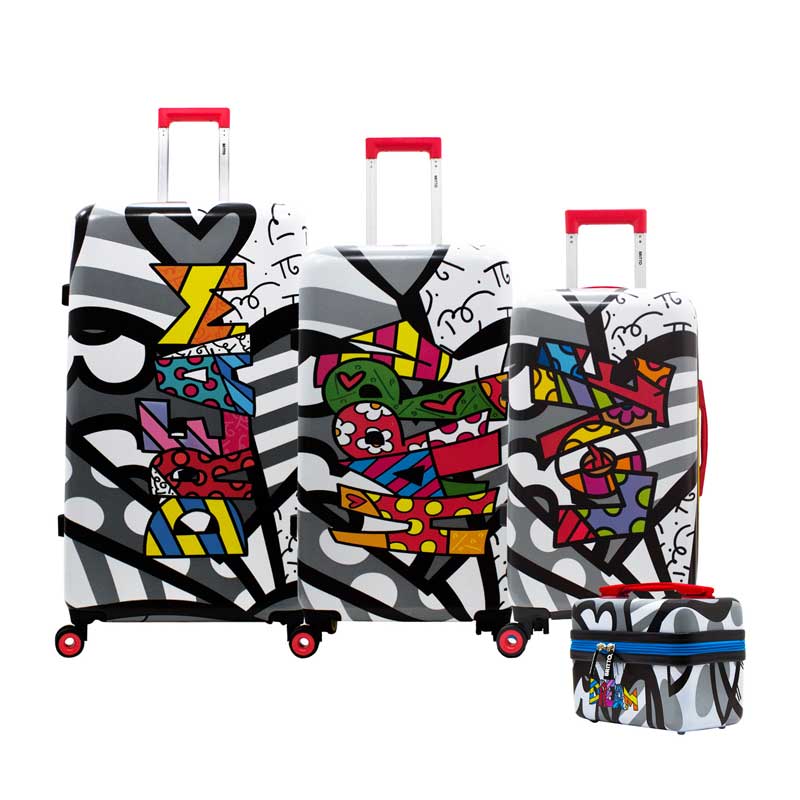 Set Original de Equipaje Romero Britto Blanco