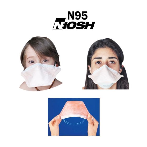 Máscara Respirador Cubrebocas N95 NIOSH Quirúrgico Kimberly Clark