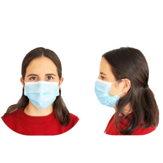 50 Cubrebocas  Grado Medico Filtro Pfe95 3 Capas Sanitek Pro