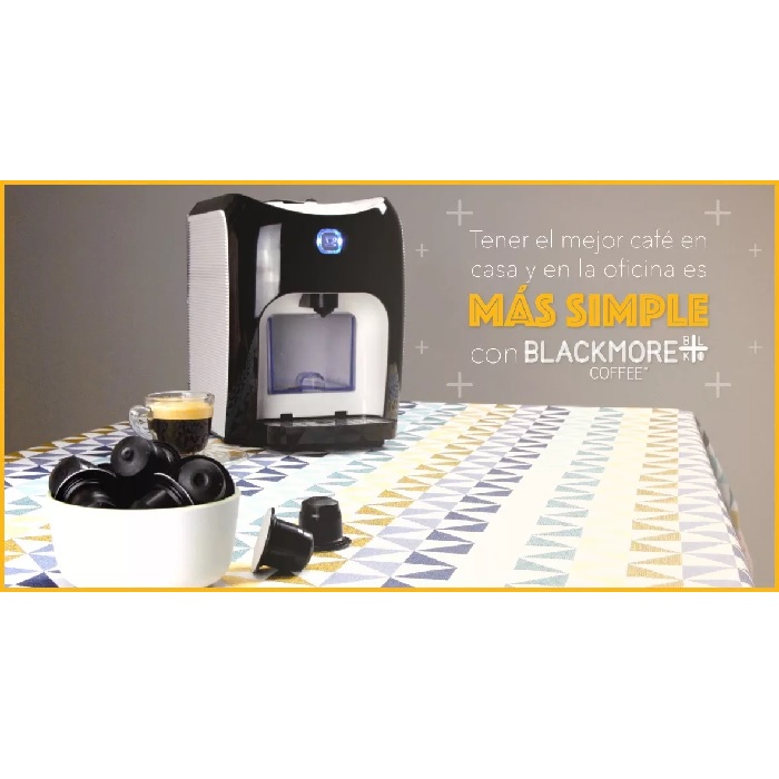 100 Cápsulas Café Descafeinado Compatible Nespresso Blk-des