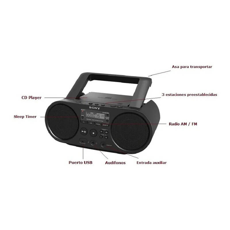 Nueva Radiograbadora Sony Am/fm/usb  Aux Mp3 Envio Gratis 