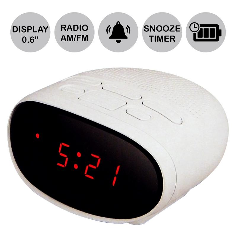Reloj Despertador Rca Blanco Rc2015W