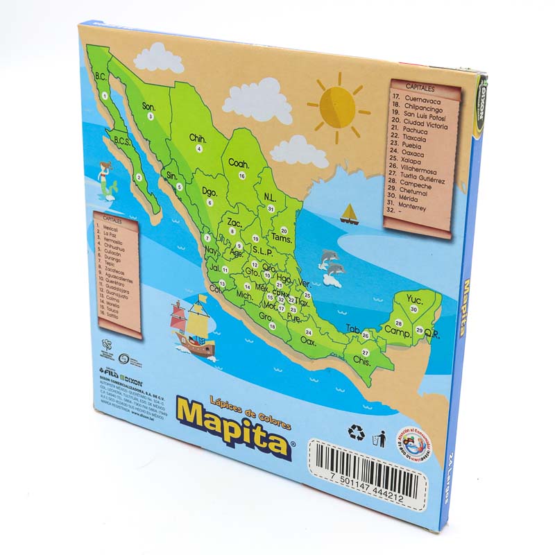 Lapices De Colores Mapita Redondo 24 Pzas