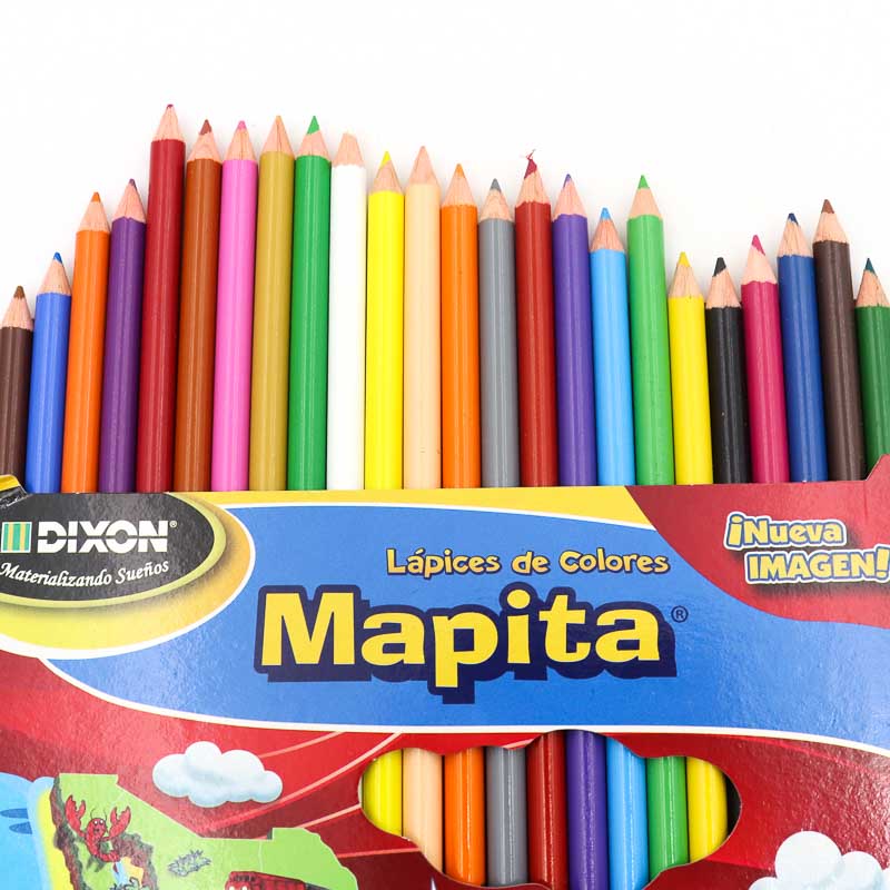 Lapices De Colores Mapita Redondo 24 Pzas
